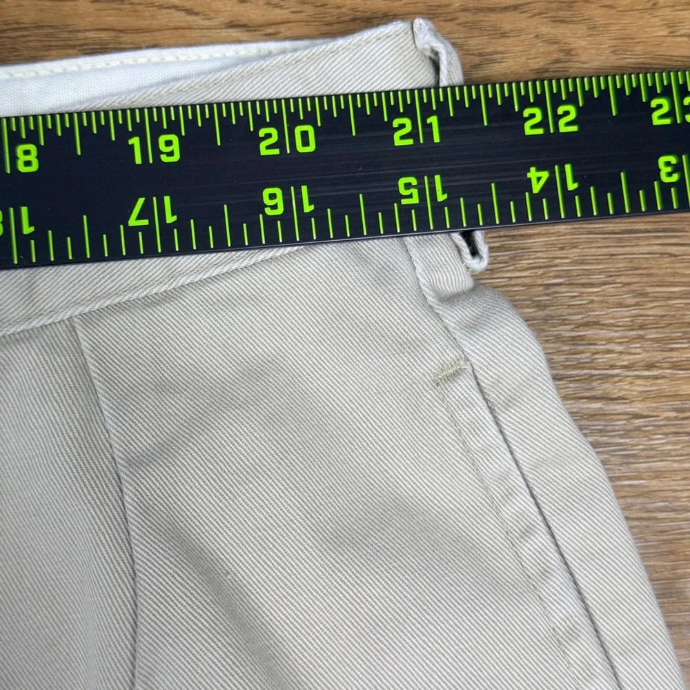 Vintage Polo Ralph‎ Lauren Andrew Chino Short Men 42 Tan Pleated Cotton Classic